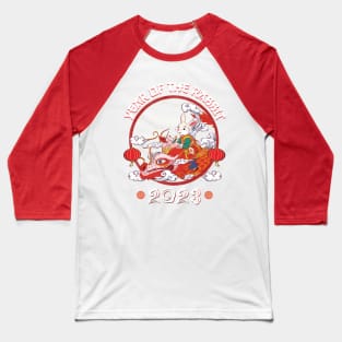 Lion Dance Zodiac Chinese New Year -2023 Year Of The Rabbit Baseball T-Shirt